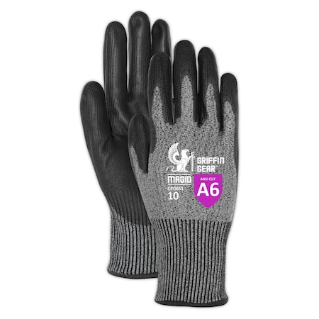 Magid S6 13GA BLK RT PU GRAY HPPE GPD651RT-6 | Zoro